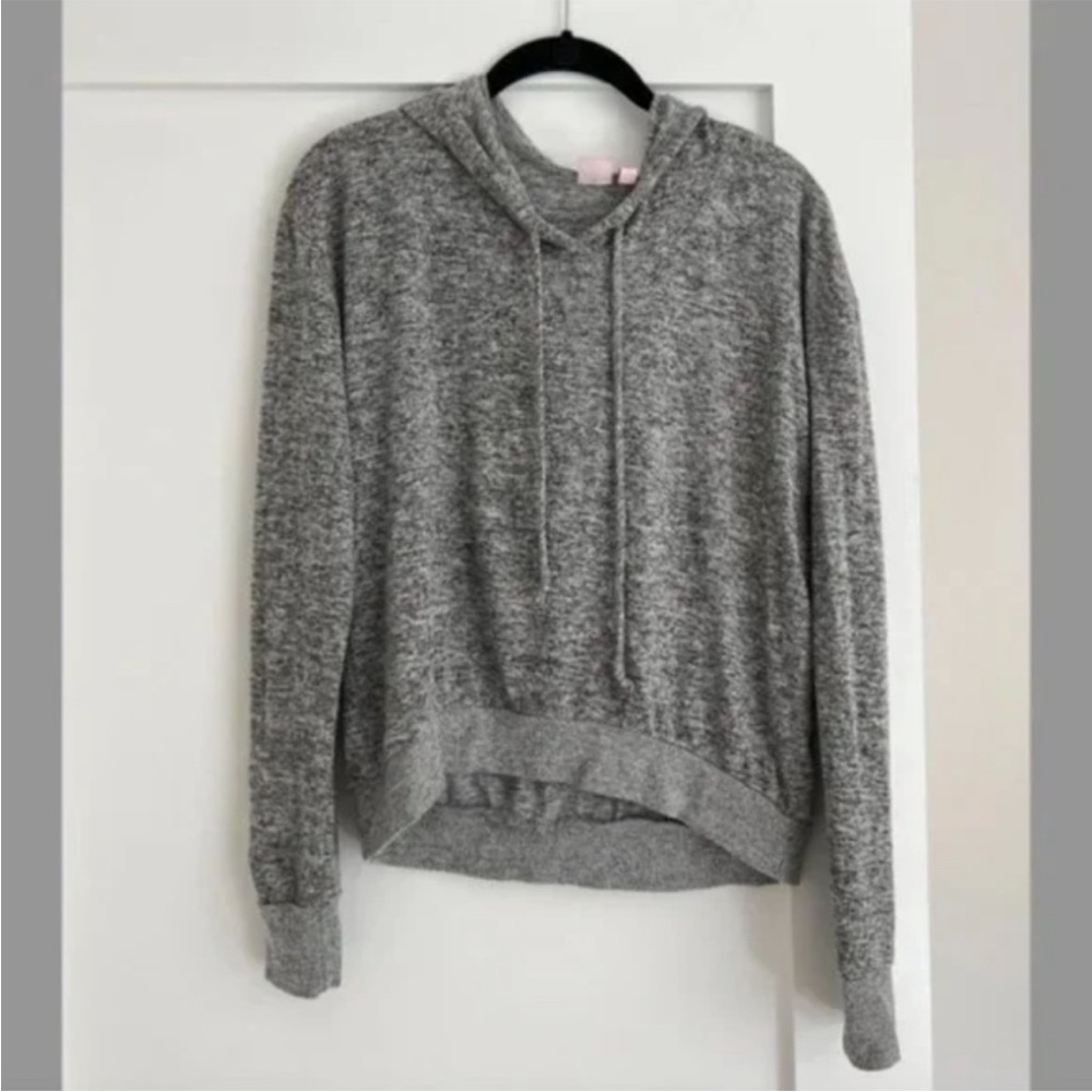 Heather Gray Soft Make + Model Hoodie Sweatshirt [Medium]